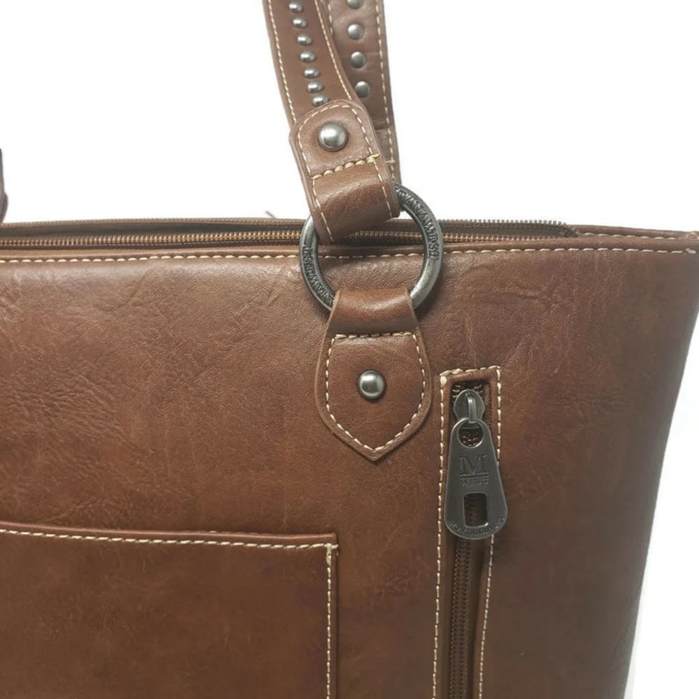 Montana West Concealed Carry Tote with Tassels New - Picture 6 of 8